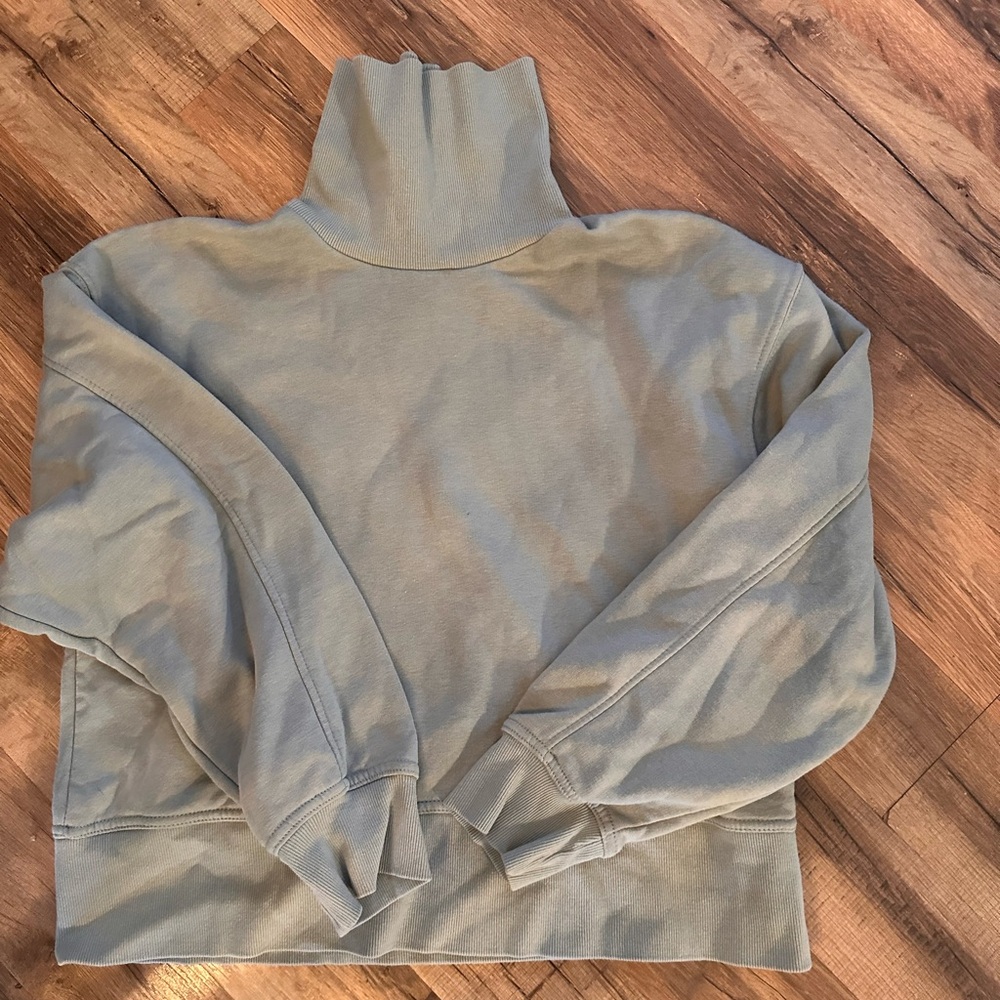 Zara sage green turtle neck sweatshirt